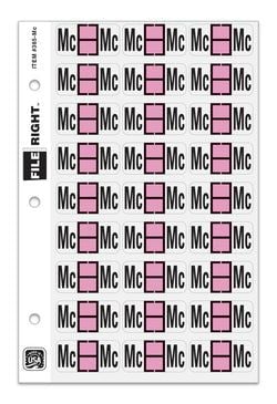 Color-Code Alphabet Letter Mc, Ring Book, Pkg. of 270 Labels