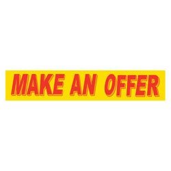 Yellow & Red Slogan - Make Offer - Qty. 12