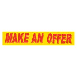 Option – Yellow & Red Slogan - Make Offer - Qty. 12