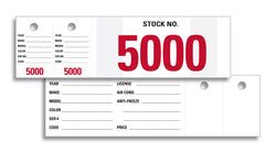 Option – Vehicle Stock Number - VSN-5 - 5000-5999, Qty. 1000