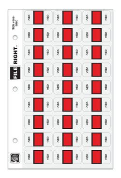 Option – Color-Code Auto-Make GMC, Ring Book, Pkg. of 270 labels