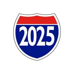 Window Sticker - Interstate Shield - 2025 - Qty. 12