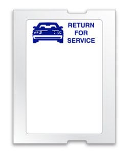 Option – Static Clings - Blue Car - For 5 in 1, ROLL of 500