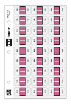 Option – Color-Code Auto-Make AUDI, Ring Book, Pkg. of 270 labels