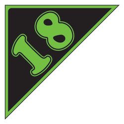 Option – Window Sticker - Auto Angles - Green & Black - 2018 - Qty. 12
