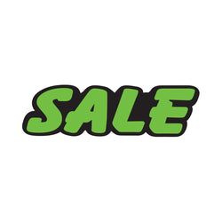 Option – Green & Black Die Cut Slogan - Sale - Qty. 12