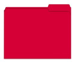 Option – 3 Tab File Folder - Red - Qty. 100 per Box