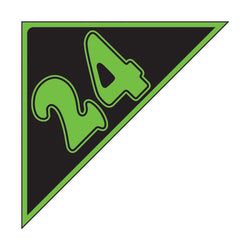 Option – Window Sticker - Auto Angles - Green & Black - 2024 - Qty. 12