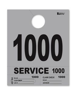4 Part Heavy Brite Disp. No. - HB4P-1 - Gray - 1000-1999