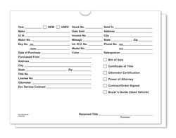 Option – Vehicle Deal Jackets, Printed - DSA-546-WHITE - Box of 500