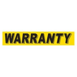 Yellow & BlackSlogan - Warranty - Qty. 12