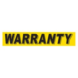 Option – Yellow & BlackSlogan - Warranty - Qty. 12