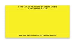 Stock Number Mini Signs - YELLOW # 650 -  Qty. 250
