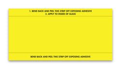 Option – Stock Number Mini Signs - YELLOW # 650 -  Qty. 250