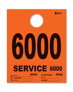 4 Part Heavy Brite Disp. No. - HB4P-6 - Orange - 6000-6999