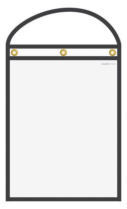 Option – WorkTicket Holder - Black - Clear Front & Back - 10" x 13" - Qty. 10