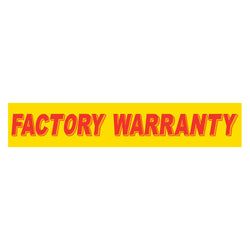 Option – Yellow & Red Slogan -Factory Warranty - Qty. 12