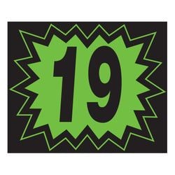 Window Sticker - Blasts - Black & Green - 2019 - Qty. 12