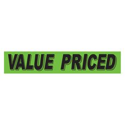 Option – Flourescent Green & Black Slogan - Value Priced - Qty. 12