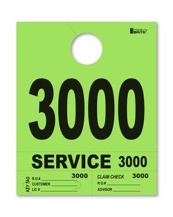 4 Part Heavy Brite Disp. No. - HB4P-3 - Lime Green - 3000-3999