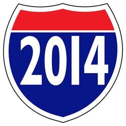 Option – Window Sticker - Interstate Shield - 2014 - Qty. 12