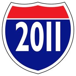Window Sticker - Interstate Shield - 2011 - Qty. 12