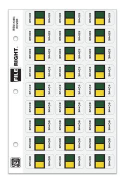 Color-Code Auto-Make ROVER, Ring Book, Pkg. of 270 labels