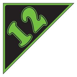 Option – Window Sticker - Auto Angles - Green & Black - 2012 - Qty. 12