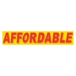 Yellow & Red Slogan - Affordable - Qty. 12