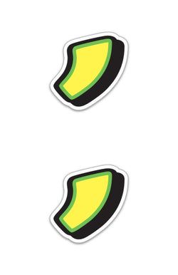 Option – Giant Magnetic Number - Yellow with Green Border - "," - Qty. 2