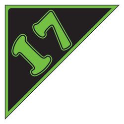 Option – Window Sticker - Auto Angles - Green & Black - 2017 - Qty. 12