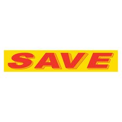 Option – Yellow & Red Slogan - Save - Qty. 12