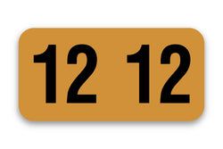 Roll of 500 Year 2012 Labels for Color-Code