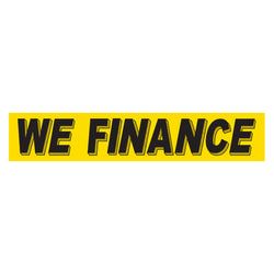 Option – Yellow & Black Slogan - We Finance - Qty. 12