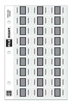 Option – Color-Code Auto-Make DODGE, Ring Book, Pkg. of 270 labels