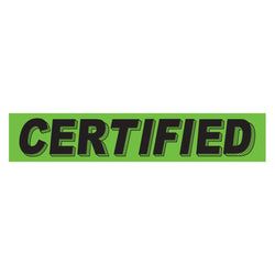 Option – Flourescent Green & Black Slogan - Certified - Qty. 12