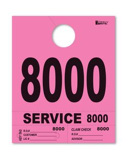 4 Part Heavy Brite Disp. No. - HB4P-8 - Pink - 8000-8999
