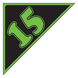 Option – Window Sticker - Auto Angles - Green & Black - 2015 - Qty. 12