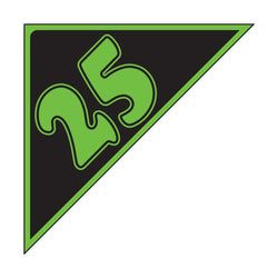 Option – Window Sticker - Auto Angles - Green & Black - 2025 - Qty. 12