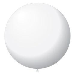 Option – Latex Balloons - 24" - White - Qty. 25