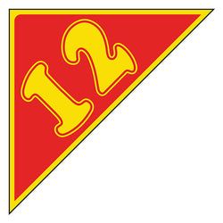 Window Sticker - Auto Angles - Yellow & Red - 2012 - Qty. 12