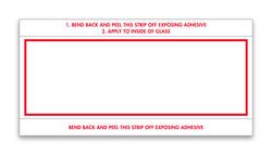 Option – Stock Number Mini Signs - RED BORDER - # 610- Qty. 250