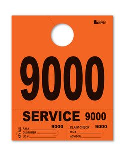 4 Part Heavy Brite Disp. No. - HB4P-9 - Orange - 9000-9999