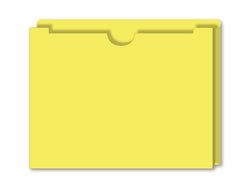 Option – Expandable Vehicle Deal Jackets, 1" Gusset - YELLOW - Box of 50