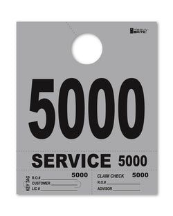 4 Part Heavy Brite Disp. No. - HB4P-5 - Gray - 5000-5999