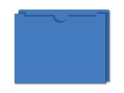 Option – Expandable Vehicle Deal Jackets, 1" Gusset - BLUE- Box of 50