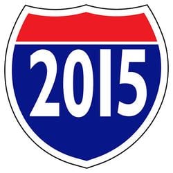 Window Sticker - Interstate Shield - 2015 - Qty. 12
