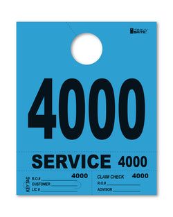 4 Part Heavy Brite Disp. No. - HB4P-4 - Blue - 4000-4999