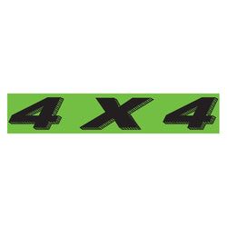 Option – Flourescent Green & Black Slogan - 4 X 4 - Qty. 12