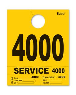 4 Part Heavy Brite Disp. No. - HB4P-4 - Yellow - 4000-4999